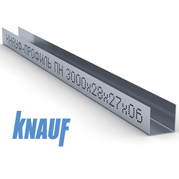 Профиль направляющий Knauf 50х40 мм 3 м 0,60 мм
