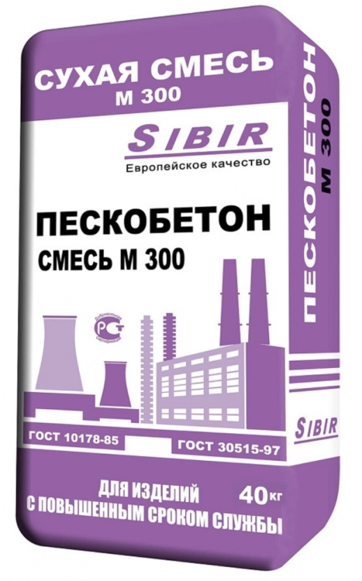 Пескобетон Sibir М300 40 кг