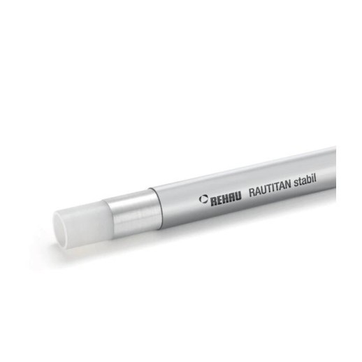 Труба PE-Xa/AI/PE RAUTITAN stabil серая Дн 25х3,7 Ру10 Тмакс=95C L=5м Rehau 11300911005