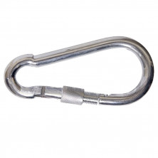 Карабин пожарный Креп-Комп DIN 5299 D М12 с фиксатором 100 шт