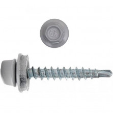 Саморез кровельный Kenner RAL7004 серый 4,8х35 мм 250 штук