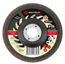 Круг лепестковый торцевой Greatflex Plus  71-843 P-36 125х22,2 мм