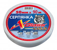 Сетка X-Glass строительная самоклеящаяся 50 мм 90 м