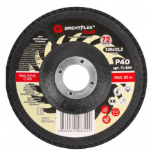 Круг лепестковый торцевой Greatflex Plus 71-844 P-40 125х22,2 мм