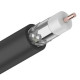 Кабель коаксиальный магистральный RG-11U 75 Ом CCS/Al/Al 83% Outdoor черный бухта 305 м Rexant