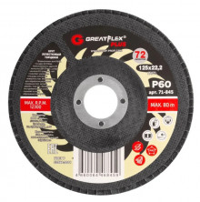 Круг лепестковый торцевой Greatflex Plus 71-845 P-60 125х22,2 мм