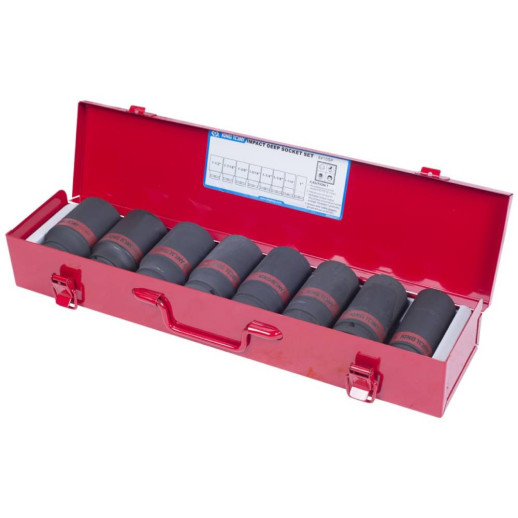 Набор ударных глубоких торцевых головок King Tony 6410SP 3/4 дюйма 8 предметов