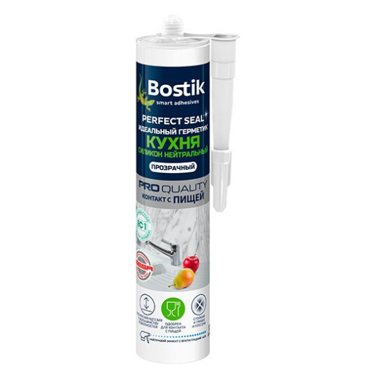 Герметик силиконовый Bostik Perfect Seal Кухня нейтральный прозрачный 280 мл  