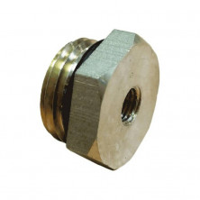 Футорка латунь Ду 15х8 (1/2"х1/4") с резиновым кольцом НР/ВР Апогей 310013