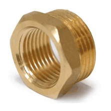 Футорка латунь Ду 20х15 (3/4"х1/2") НР/ВР R93 Giacomini R93Y003