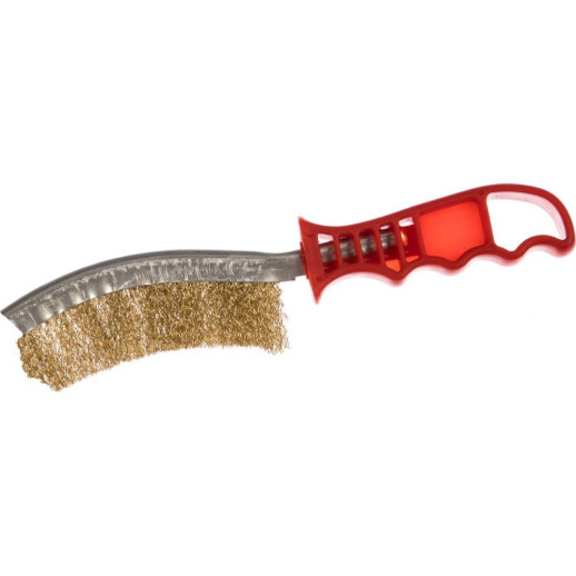 Корщетка Fit 38420 с изогнутой пластиковой ручкой