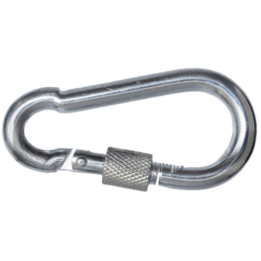 Карабин пожарный Креп-Комп DIN 5299 D М7 с фиксатором 5 шт