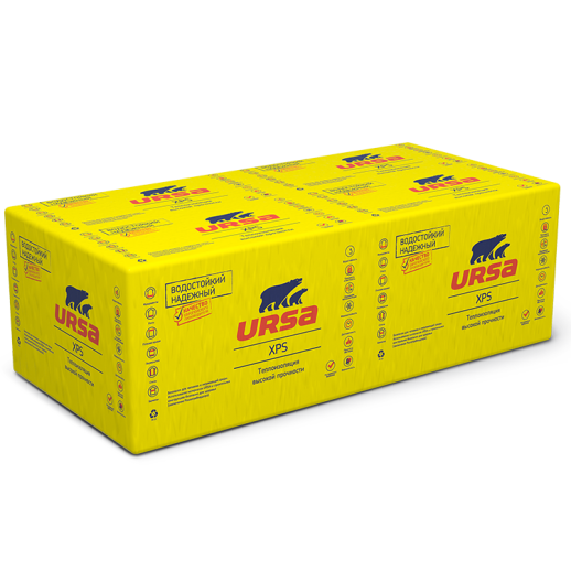 Теплоизоляция Ursa XPS-N-III-L Г4 1180х600х40 мм 10 плит в упаковке  