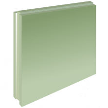 Плита пазогребневая Русеан полнотелая влагостойкая 667х500х80 мм