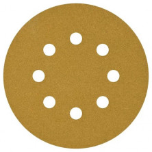 Круг шлифовальный Napoleon Paper Gold npg5-125-8-280 на липучке 8 отверстий Р280 125 мм 5 шт