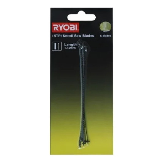 Набор полотен для лобзикового станка Ryobi SSB15TPI 5 шт