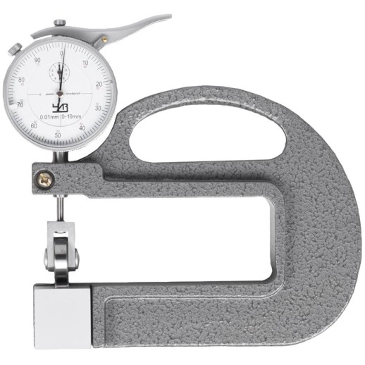 Толщиномер индикаторный ЧИЗ 148207 роликовый ручной ТРЛ 0-10 мм 0,01 мм