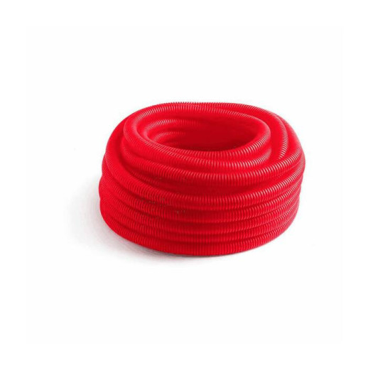 Шланг гофрированный для PE-X Дн 40 для трубы Дн 25-32 красный бухта 40м РОС