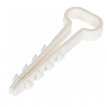 Дюбель-хомут для плоского кабеля 6-12 мм белый 100 шт