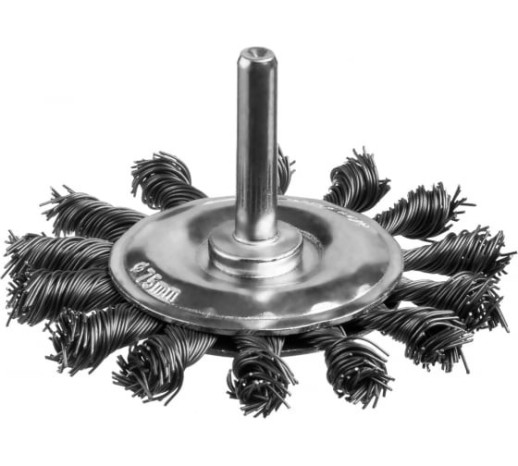 Щетка дисковая для дрели Mirax 35146-100 жгутированная проволока 100 мм