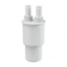 Муфта PP-H переходная белая HT Дн 50х40 б/нап резьба 1/2"НР , штуцер 14мм Alca Plast AKS6