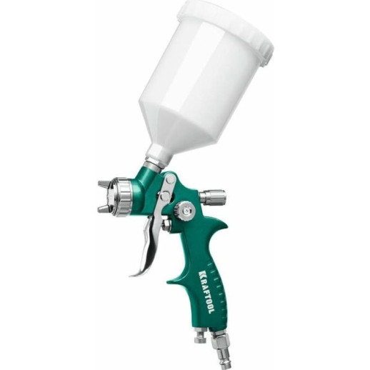 Краскопульт пневматический Kraftool AirFlat 06524-1.7 с верхним бачком LVLP 1,7 мм