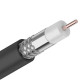 Кабель коаксиальный RG-6U 75 Ом CCS/Al/Al 64% Outdoor черный бухта 100 м Rexant