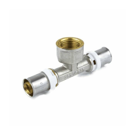 Тройник МП латунь никель пресс 8011 Дн 20х1/2"х20 ВР ГОСТ 32415-2013 Aquasfera 8011-02