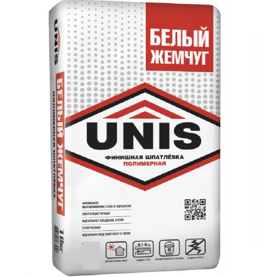 Шпатлевка полимерная Unis Polymer Finish высокопрочная 15 кг