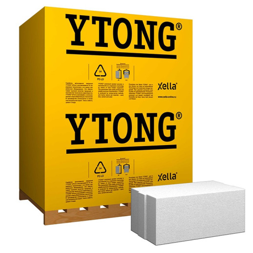Блок из ячеистого бетона Ytong D400  газосиликатный 625х250х375 мм