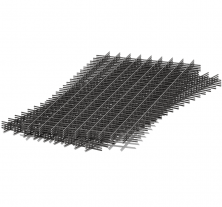 Сетка дорожная сварная Метсет 120х120х3 мм 1,5х2 м черная в картах