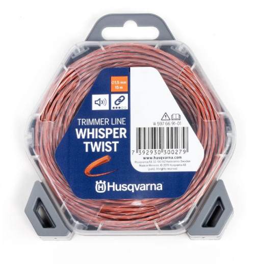 Корд триммерный Husqvarna Whisper Twist 5976691-01 бесшумный крученый  1,5 мм 15 м