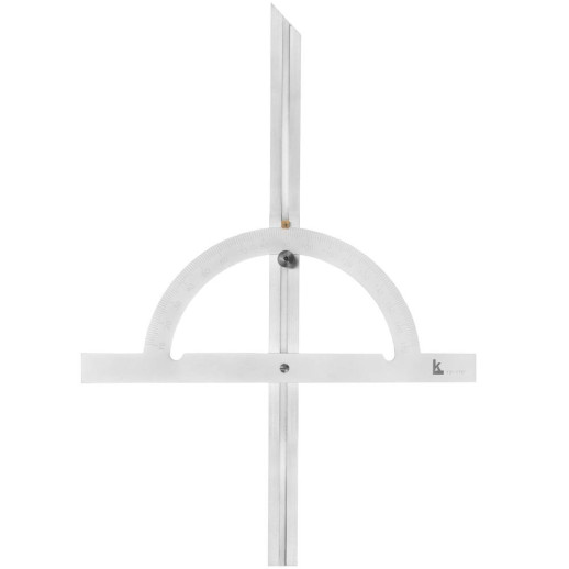 Угломер нониусный Калиброн 1032776 с регулируемой рейкой 10-170 градусов 300x600 мм