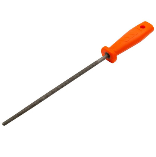 Напильник для заточки цепей бензопил Fit 42660 круглый с пластиковой ручкой 200 мм