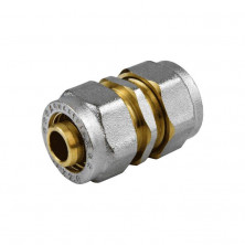 Муфта МП латунь никель обжим 7003 Дн 20 ГОСТ 32415-2013 Aquasfera 7003-02