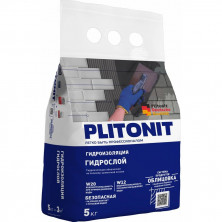 Гидроизоляция тонкослойная жесткая Plitonit ГидроСлой 2-5 мм 5 кг  