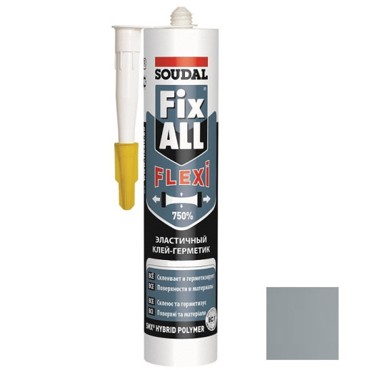 Клей-герметик Soudal Fix All Flexi серый 290 мл  