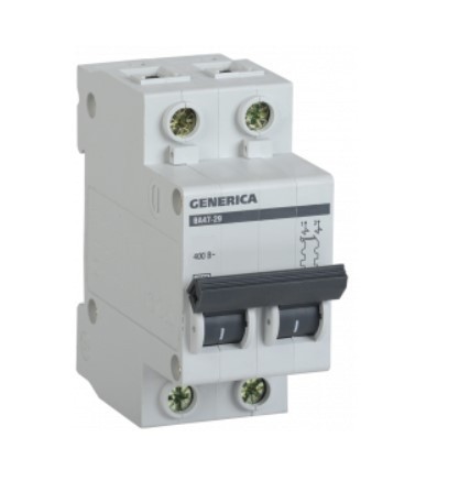Автоматический выключатель IEK Generica ВА47-29 2Р 50А 4,5кА
