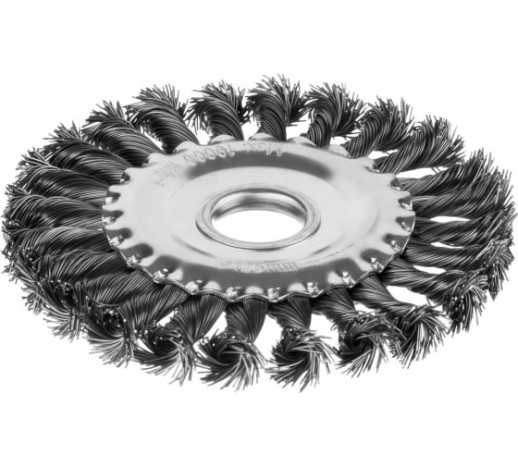 Щетка дисковая для УШМ Mirax 35140-125 жгутированная проволока 125 мм