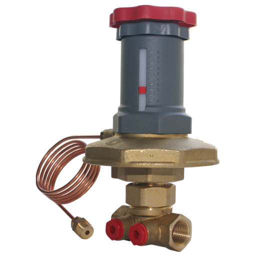 Клапан балансировочный автоматический Giacomini R206C R206CY104 ВР без ниппелей Ду 20 мм Ру16