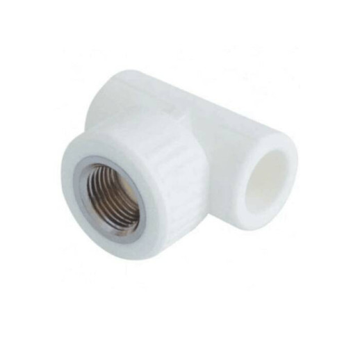 Тройник PP-R комбинированный белый ВР Дн 20х1/2" VALFEX 10127020