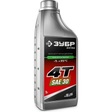 Масло минеральное Зубр Extra 4Т-30 70613-1 для 4-тактных двигателей 1 л