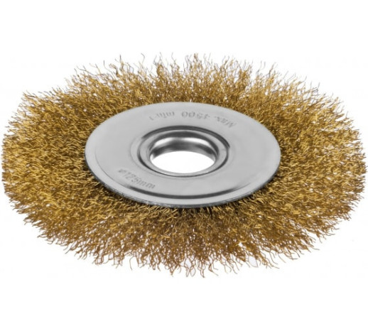 Щетка дисковая для УШМ Mirax 35141-125 латунированная проволока 125 мм