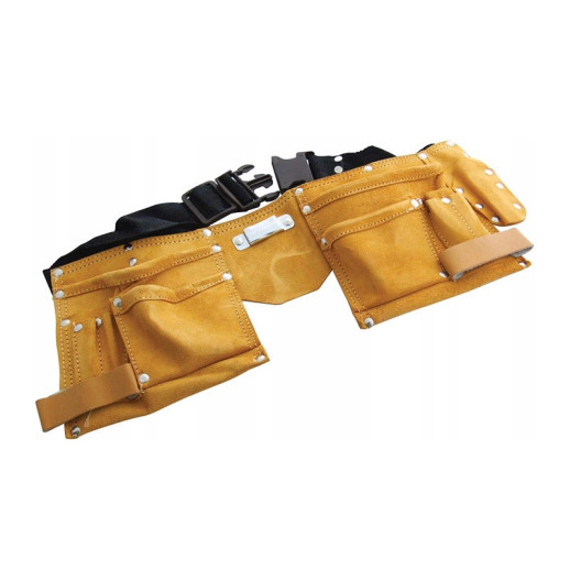 Пояс для инструмента Бибер 96261 натуральная кожа 8 карманов 2 скобы