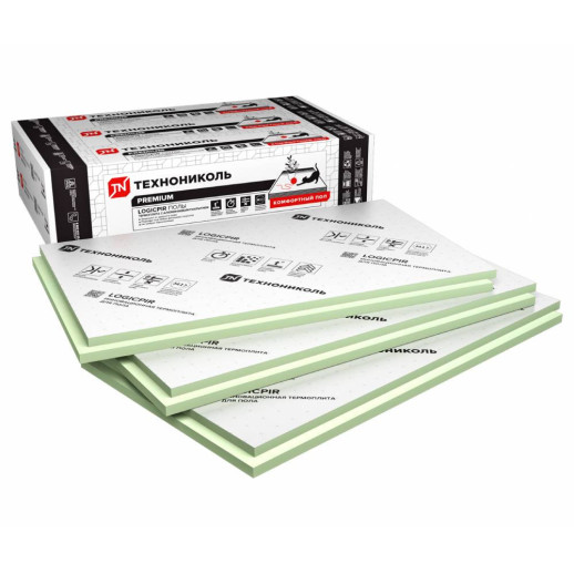 Теплоизоляция Технониколь Logicpir L Полы 1190х590х50 мм   