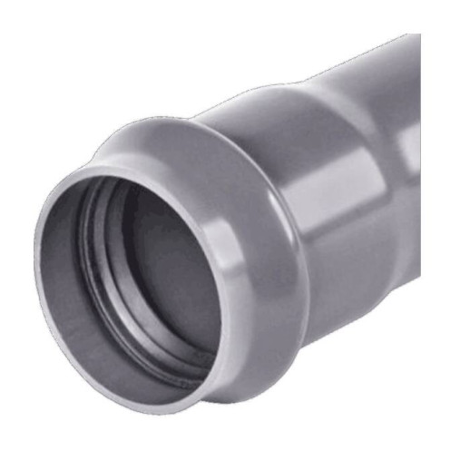 Труба НПВХ серая SDR17 Дн 110х6,6 Ру16 раструбная напорная 45С L=3м в/к Хемкор