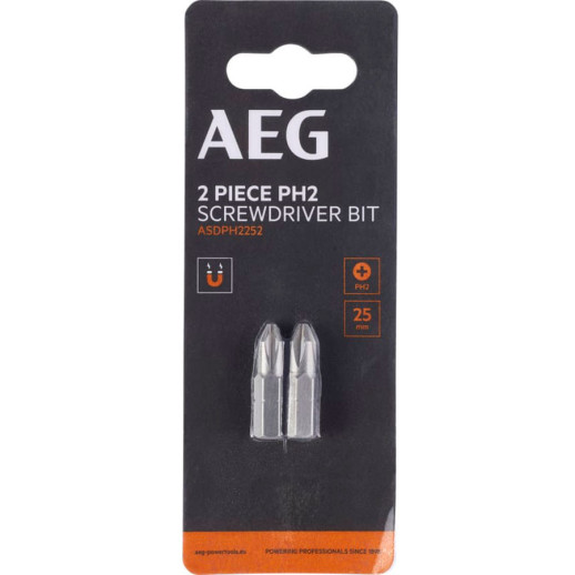 Бита AEG ASDPH2252 4932479520 РН2 25 мм 2 шт