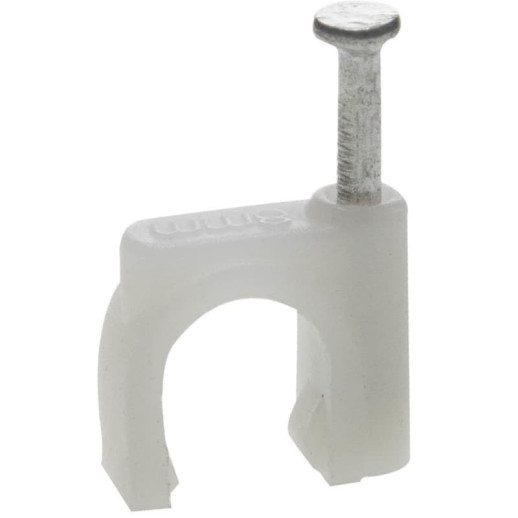 Скоба-держатель круглая СД-К 10 мм с оцинкованным гвоздем Зубр Профессионал 45111-10