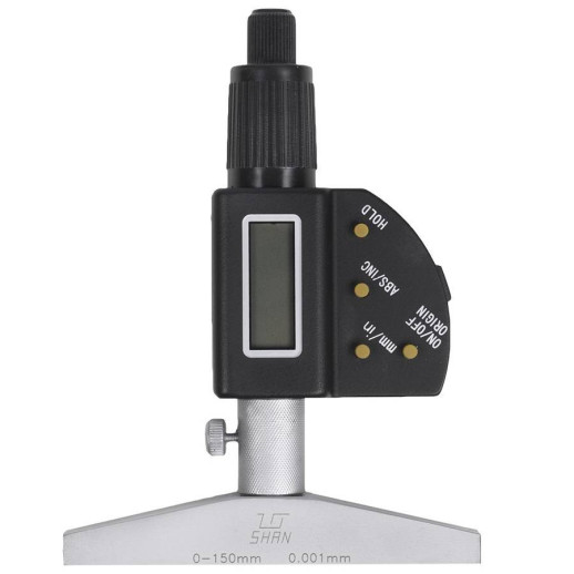 Глубиномер микрометрический Shan 351303 электронный ГМЦ-150 мм 0,001 мм