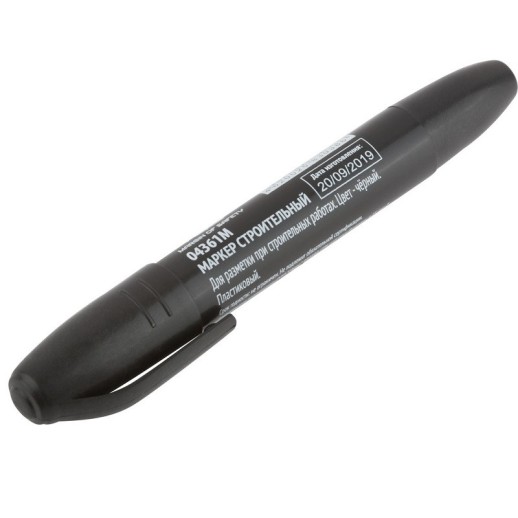 Маркер строительный перманентный MOS 04361М черный